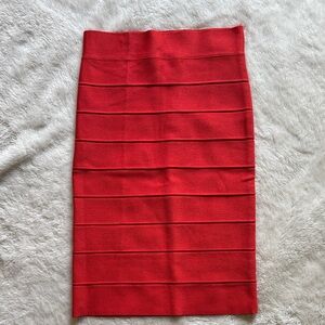 BCBGMaxAzria Vibrant Red Pencil Skirt